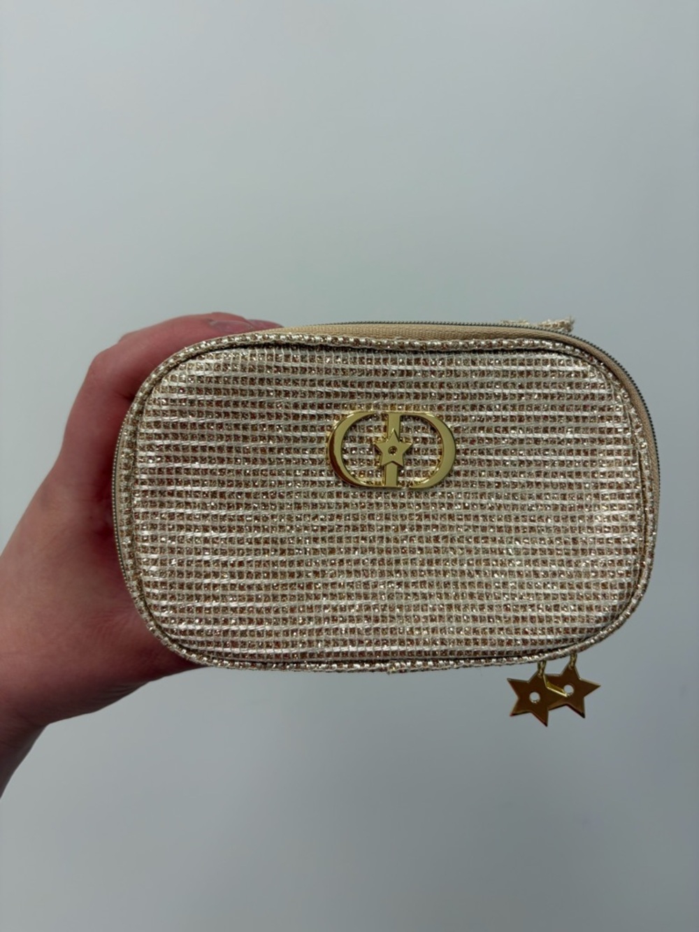 Christian Dior Gold Glitter Mini Top-Handle Bag - Picture 2 of 7